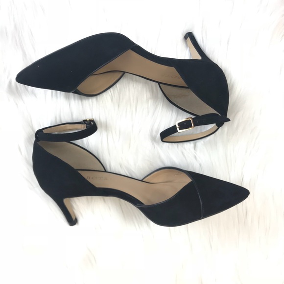 Talbots Suede Black Ankle Strap Heel. Size 7.5 - Picture 8 of 8